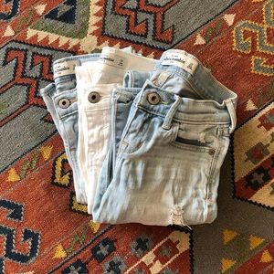 3 Pair bundle pack of Abercrombie Kids Jeans